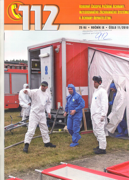 112 : odborný časopis požární ochrany, integrovaného záchranného systému a ochrany obyvatelstva