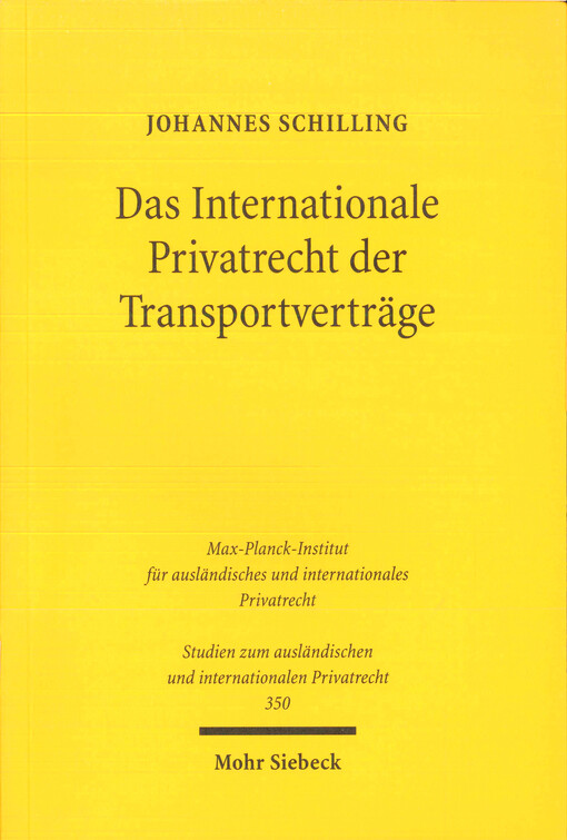 Das internationale Privatrecht der Transportverträge : die Bestimmung des Beförderungsvertragsstatuts im Spannungsfeld von Art. 5 Rom I-VO und materiellem Einheitstransportrecht