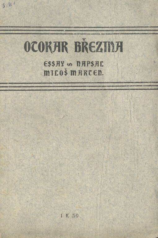 Otokar Březina: essay