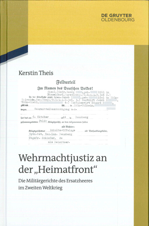 Wehrmachtjustiz an der 