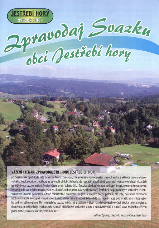 Zpravodaj Svazku obcí Jestřebí hory