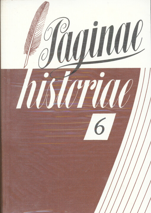 Paginae historiae : sborník Státního ústředního archivu v Praze. 6