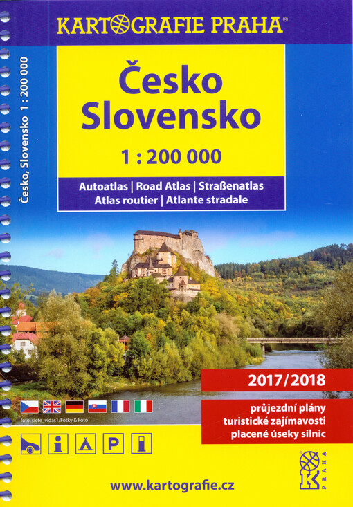 Česko, Slovensko, autoatlas 1 : 200 000