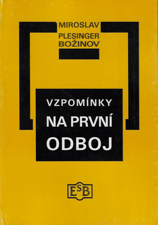 Vzpomínky na první odboj