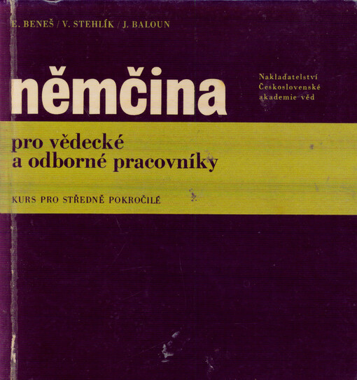 Němčina pro vědecké a odborné pracovníky: kurs pro středně pokročilé