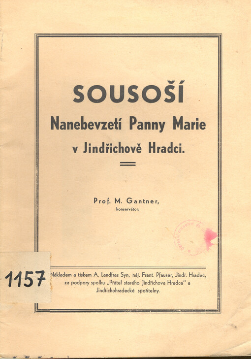 Sousoší Nanebevzetí Panny Marie v Jindřichově Hradci