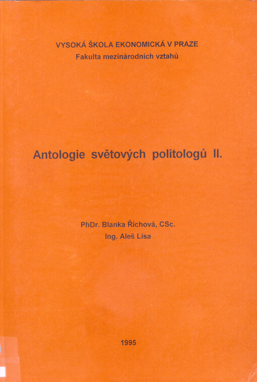 Antologie světových politologů II