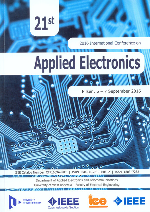 Applied Electronics ... : international conference, ... Pilsen ...