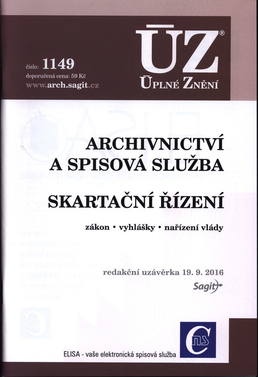 ÚZ č. 1149 - Archivnictví