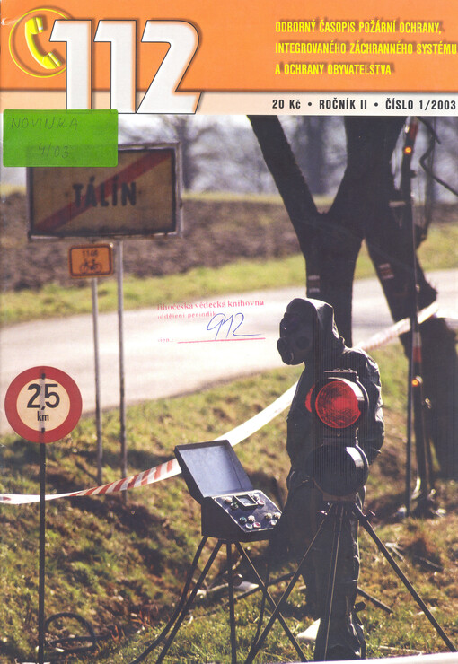 112 : odborný časopis požární ochrany, integrovaného záchranného systému a ochrany obyvatelstva