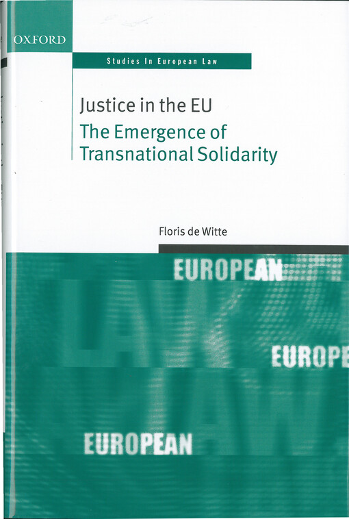 Justice in the EU : The emergence of transnational solidarity