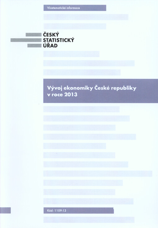 Vývoj ekonomiky České republiky v roce 2013