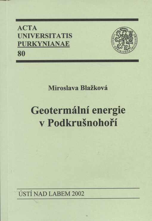 Geotermální energie v Podkrušnohoří