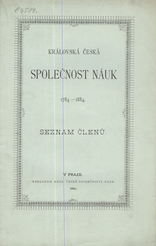 Královská česká společnost náuk 1784-1884