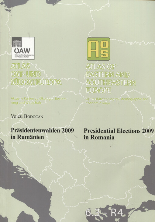 Atlas Ost-und Südosteuropa : aktuelle Karten zu Ökologie, Bevölkerung und Wirtschaft. 6.3-R4, Präsidentenwahlen 2009 in Rumänien