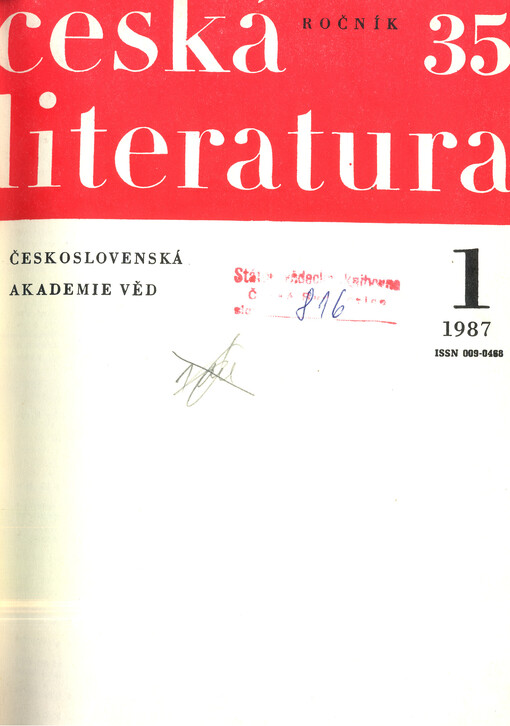 Česká literatura : časopis pro literární vědu