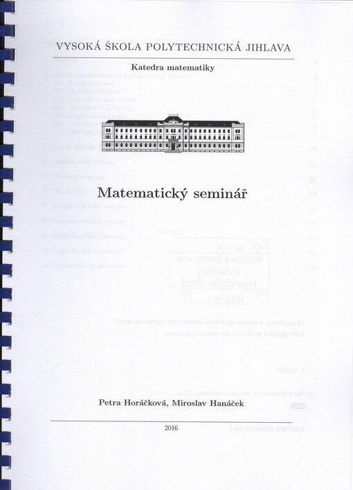 Matematický seminář