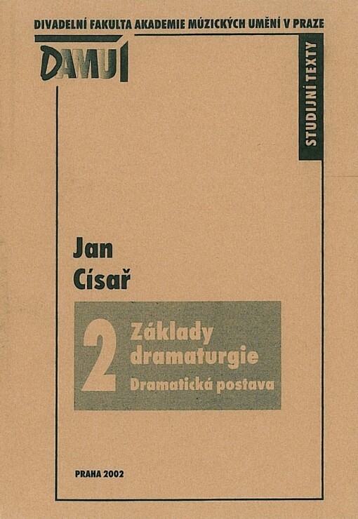 Základy dramaturgie. II., Dramatická postava