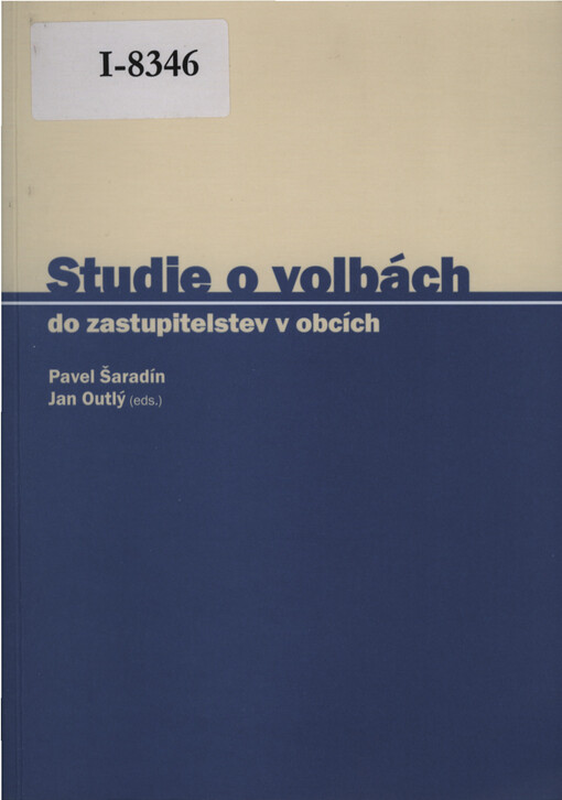 Studie o volbách do zastupitelstev v obcích