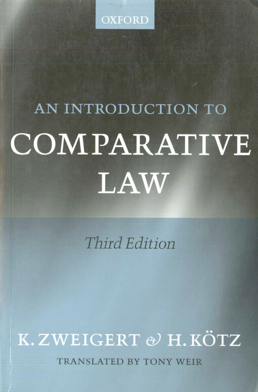 Introduction to comparative law