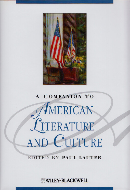 A companion to American literature and culture
