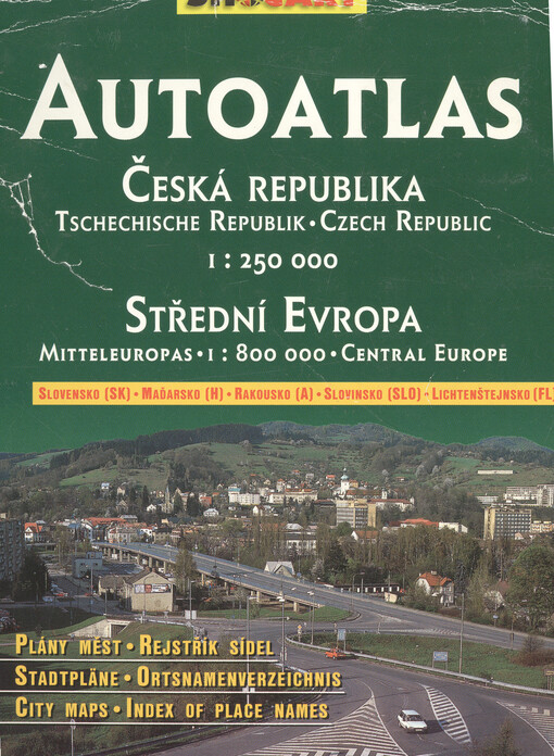 Autoatlas Česká republika 1:250^000 : Střední Evropa 1:800^000 : plány měst, rejstříky sídel