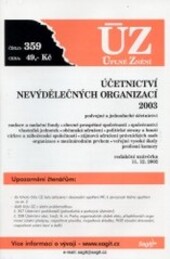Účetnictví nevýdělečných organizací, 2003