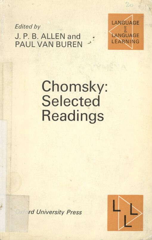 Chomsky : selected readings