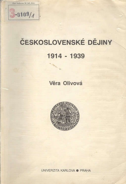 Československé dějiny 1914-1939