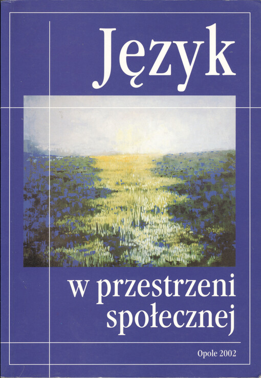 Język w przestrzeni społecznej