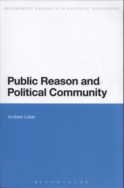 Public reason and political community