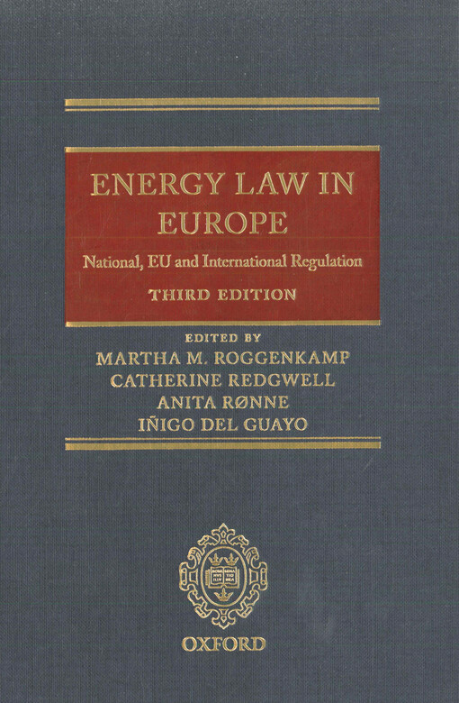 Energy law in Europe : national, EU, and international regulation