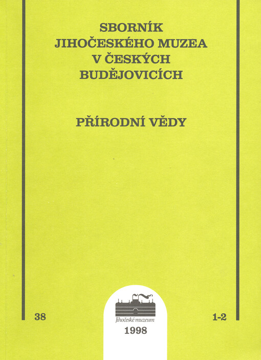 Sborník Jihočeského muzea v Českých Budějovicích. Přírodní vědy