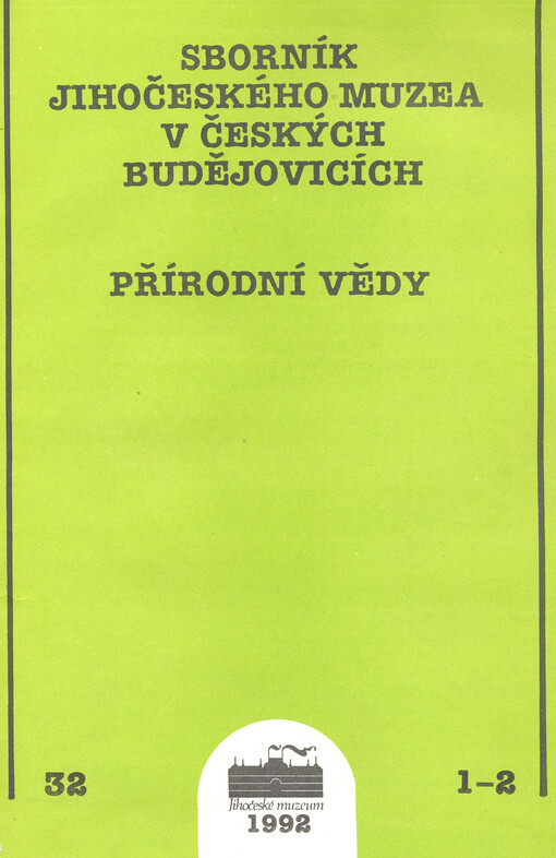 Sborník Jihočeského muzea v Českých Budějovicích. Přírodní vědy
