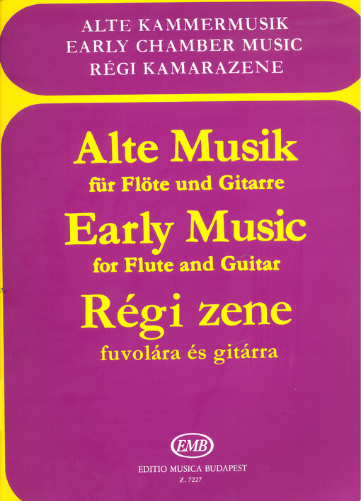 Alte Musik für Flöte und Gitarre