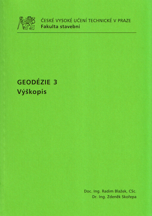 Geodézie 3 : výškopis