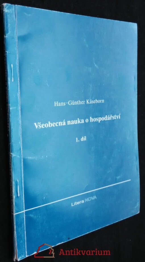 Všeobecná nauka o hospodářství. Díl 1