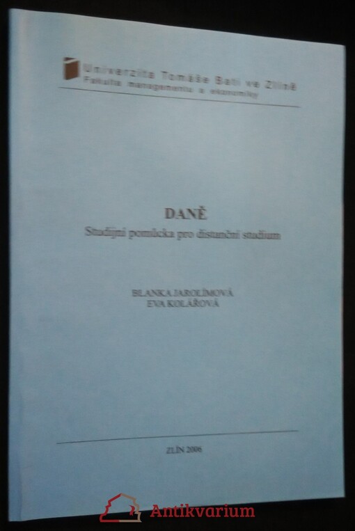 Daně : studijní pomůcka pro distanční studium