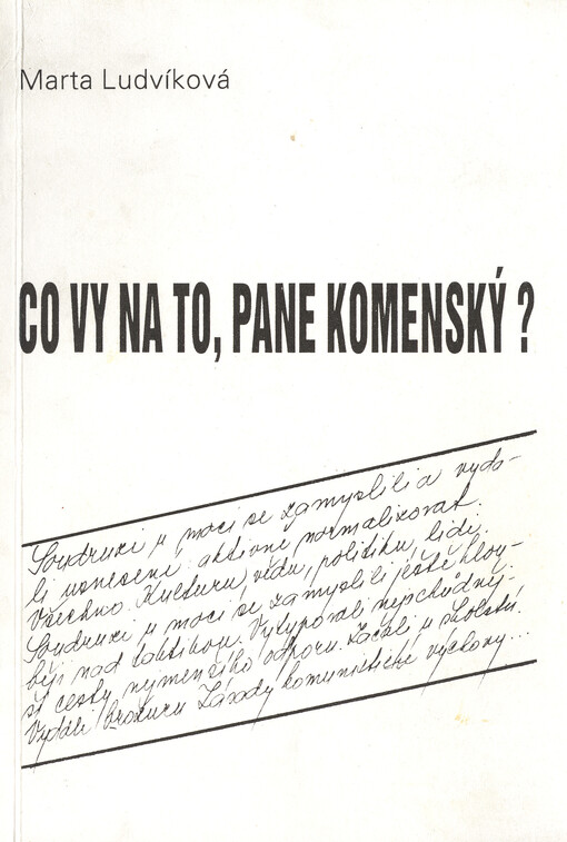 Co Vy na to, pane Komenský?