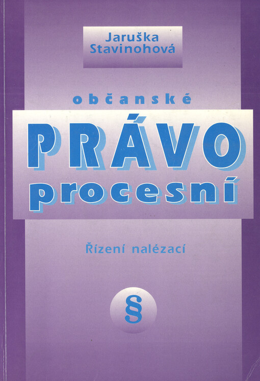 Občanské právo procesní : řízení nalézací