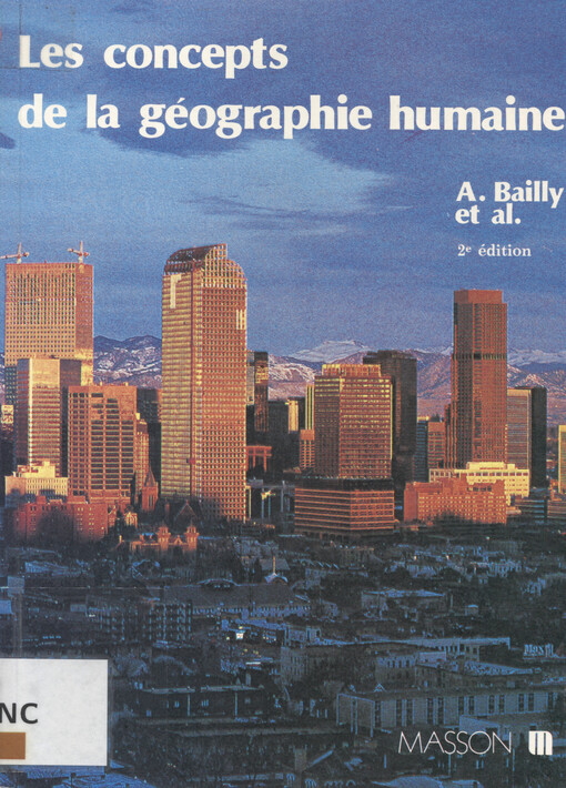 Les concepts de la géographie humaine