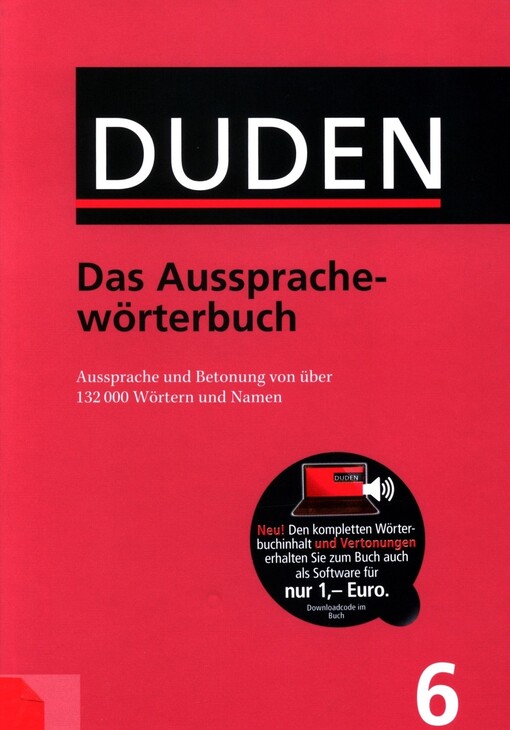 Duden Band 6 - Das Aussprachewörterbuch (7. Auflage)