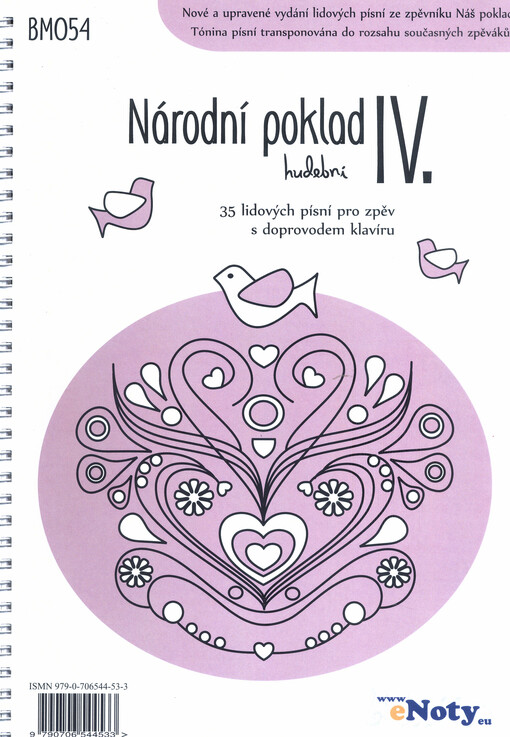 Národní poklad hudební : 35 lidových písní pro zpěv s doprovodem klavíru. IV.