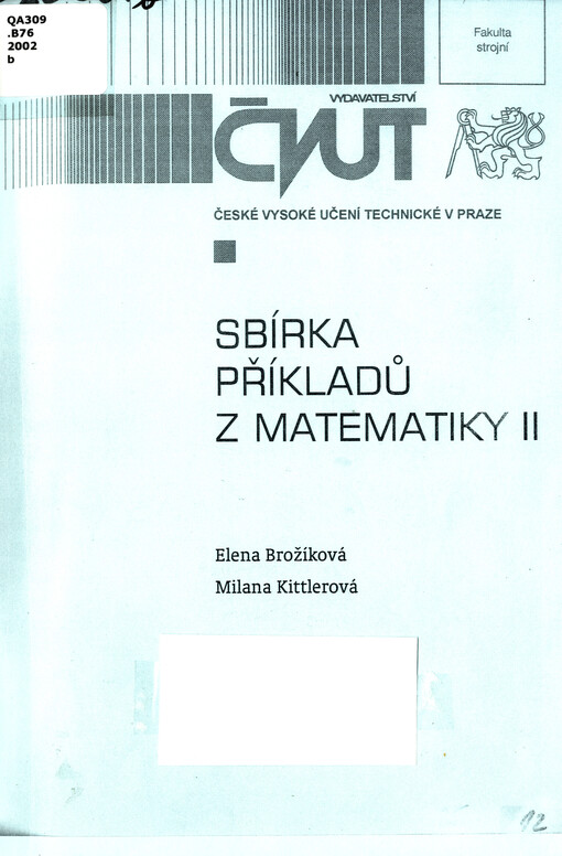 Sbírka příkladů z matematiky II