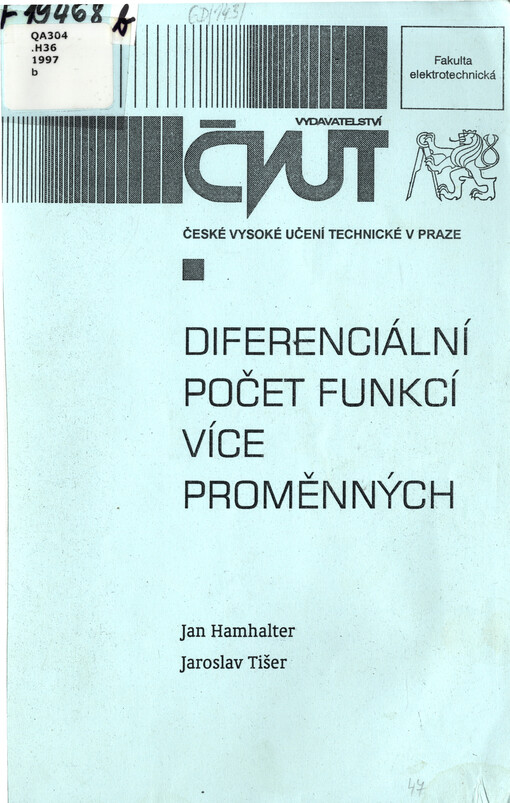 Diferenciální počet funkcí více proměnných