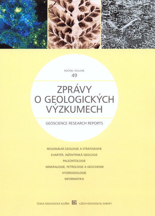 Zprávy o geologických výzkumech v roce ... = Geoscience research reports for ...