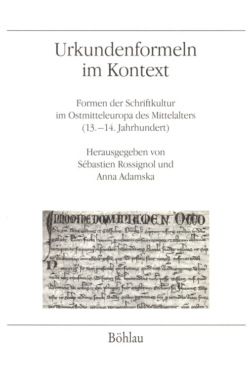 Urkundenformeln im Kontext