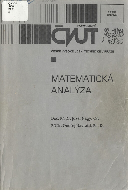 
  Matematická analýza
  
