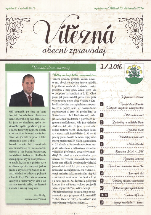Vítězná : obecní zpravodaj