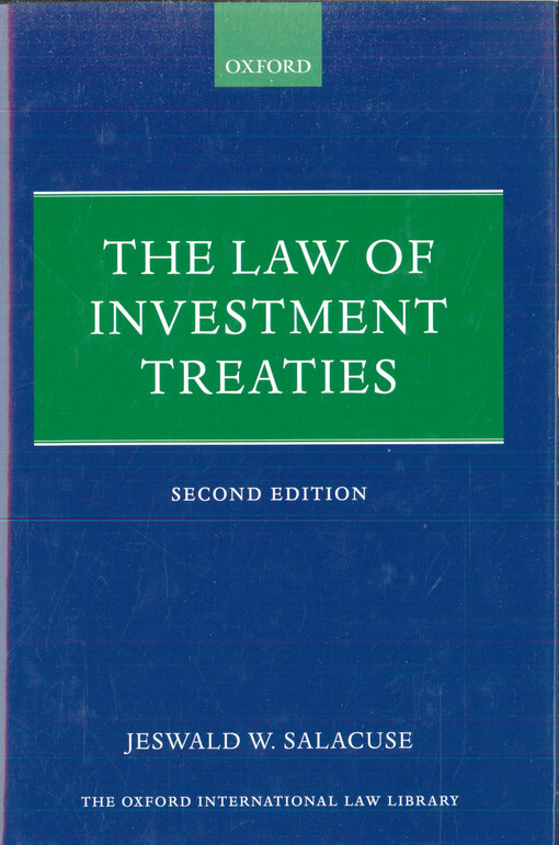 The law of investment treaties